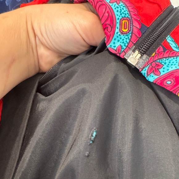 Colorful and oversized vintage zip jacket - Picture 6 of 8